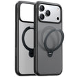 Husa de protectie Torras Ostand Spin MagSafe Series compatibil cu iPhone 17 Pro Max, Negru