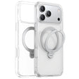 Husa de protectie Torras Ostand Spin MagSafe Series compatibil cu iPhone 17 Pro Max, Transparent