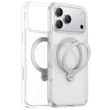 Husa de protectie Torras Ostand Spin MagSafe Series compatibil cu iPhone 17 Pro Max, Transparent