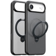 Husa de protectie Torras Ostand Spin MagSafe Series compatibil cu iPhone 17 Air, Negru