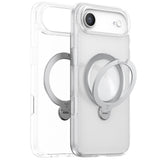 Husa de protectie Torras Ostand Spin MagSafe Series compatibil cu iPhone 17 Air, Transparent