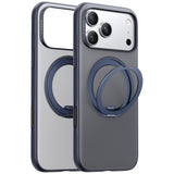 Husa de protectie Torras Ostand R Fitness Series compatibil cu iPhone 17 Pro, Bleumarin