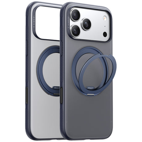 Husa de protectie Torras Ostand R Fitness Series compatibil cu iPhone 17 Pro, Bleumarin