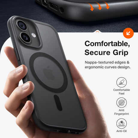 Husă Torras Guardian Magnetic Series neagră pentru iPhone 17