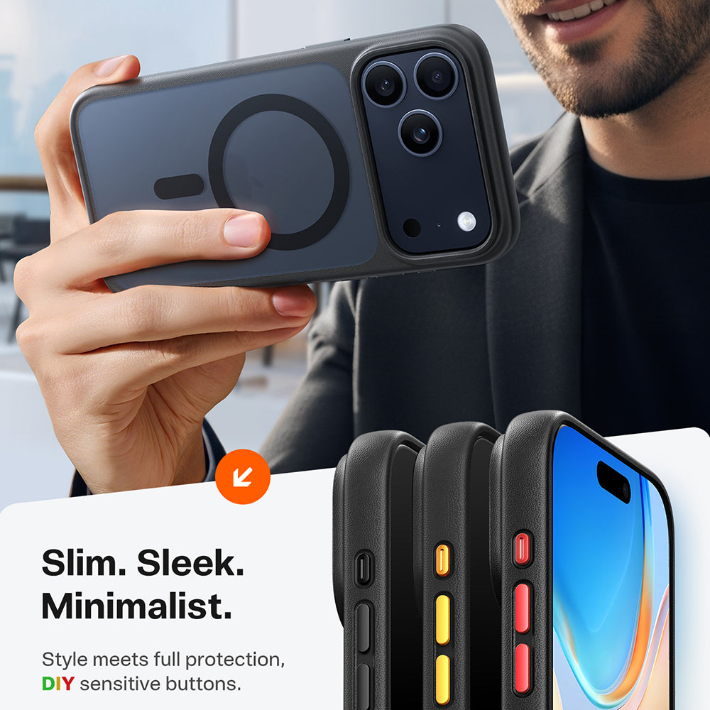 Husa de protectie Torras Guardian Magnetic Series compatibil cu iPhone 17 Pro, Negru