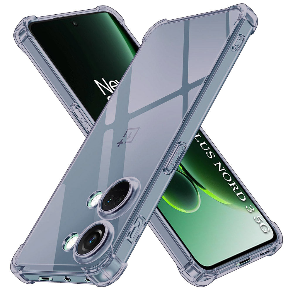 Husa de protectie Techsuit Shockproof Clear Silicone compatibil cu OnePlus Nord 3, Negru Fumuriu