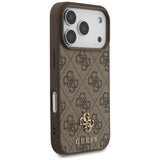 Husa de protectie Guess 4G Small and Classic Logo MagSafe (GUHMP17LP4SM4MW) compatibil cu iPhone 17 Pro, Maro