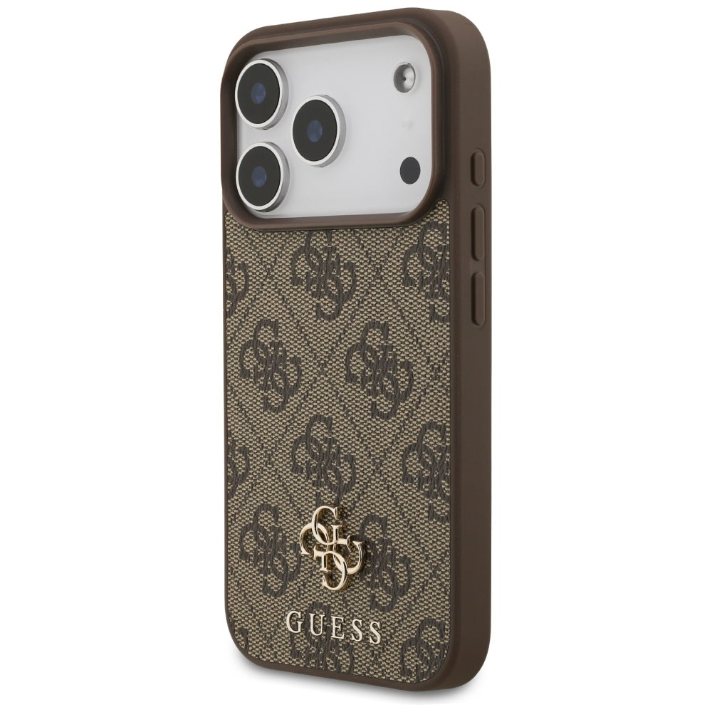 Husa de protectie Guess 4G Small and Classic Logo MagSafe (GUHMP17LP4SM4MW) compatibil cu iPhone 17 Pro, Maro