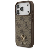 Husa de protectie Guess 4G Small and Classic Logo MagSafe (GUHMP17LP4SM4MW) compatibil cu iPhone 17 Pro, Maro