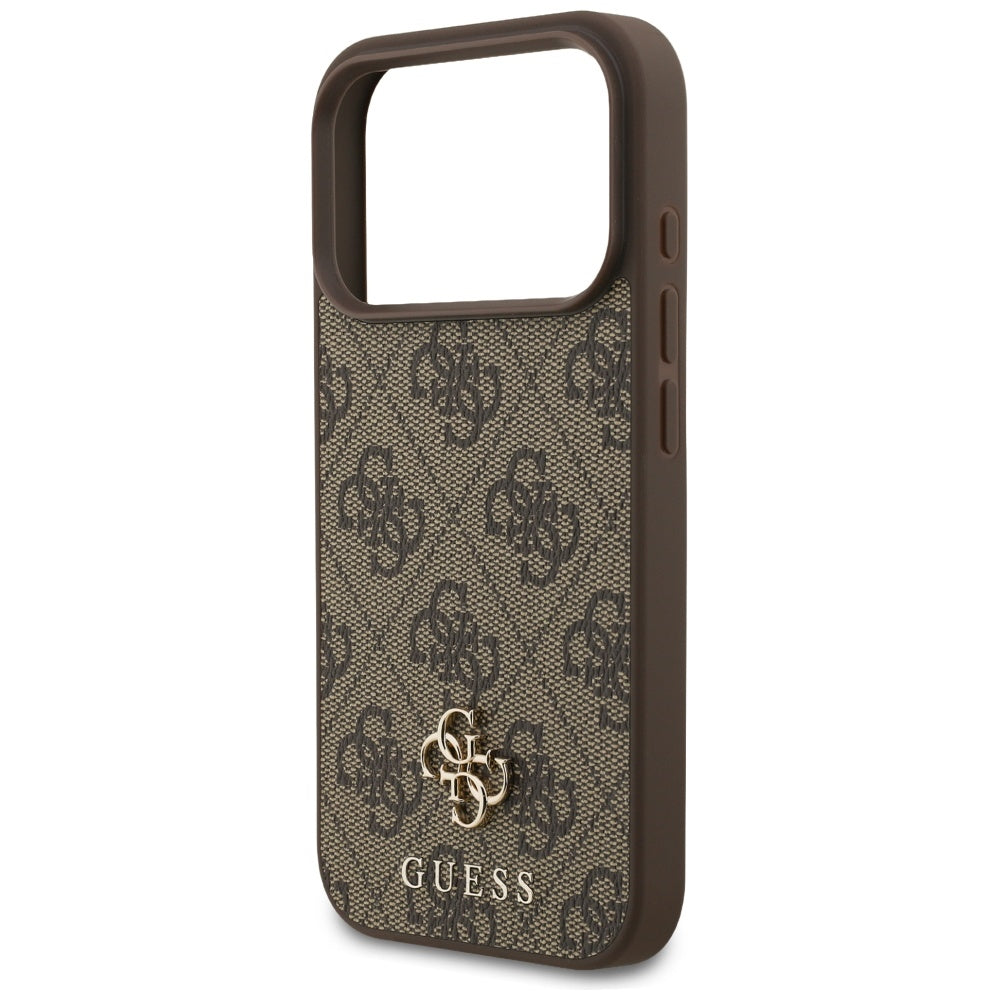 Husa de protectie Guess 4G Small and Classic Logo MagSafe (GUHMP17LP4SM4MW) compatibil cu iPhone 17 Pro, Maro