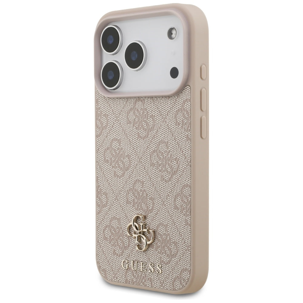 Husa de protectie Guess 4G Small and Classic Logo MagSafe (GUHMP17LP4SM4MP) compatibil cu iPhone 17 Pro, Roz