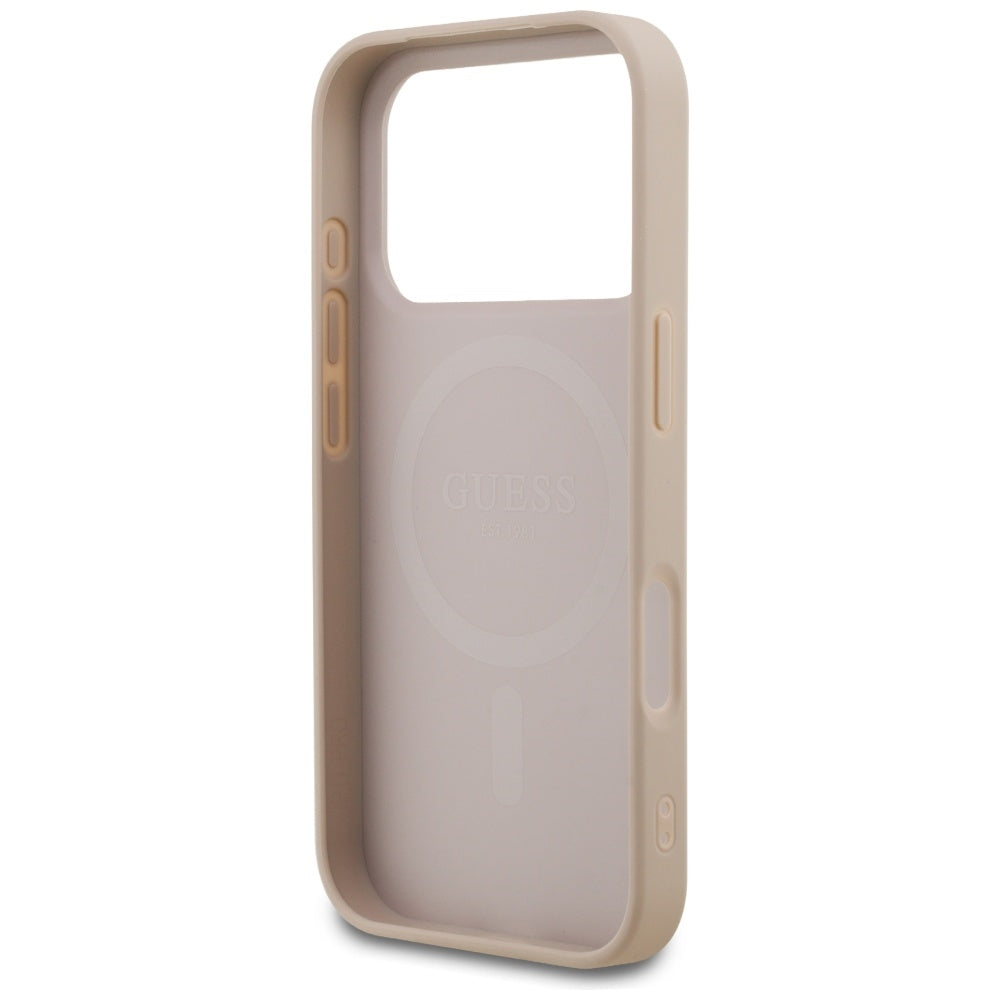 Husa de protectie Guess 4G Small and Classic Logo MagSafe (GUHMP17LP4SM4MP) compatibil cu iPhone 17 Pro, Roz