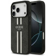 Husa de protectie Guess Hardcase 4G Printed Stripes MagSafe (GUHMP17LP4RPSK) compatibil cu iPhone 17 Pro, Negru