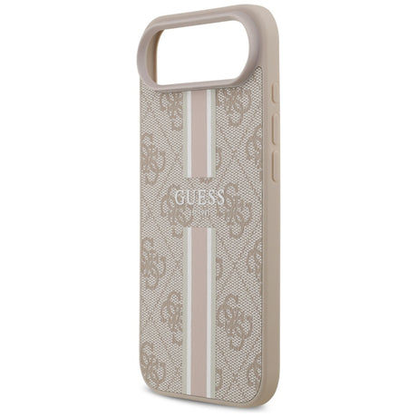 Husa de protectie Guess Hardcase 4G Printed Stripes MagSafe (GUHMP17MP4RPSP) compatibil cu iPhone 17 Air, Roz