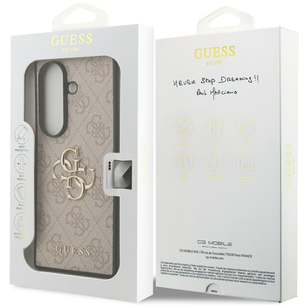 Husa de protectie Guess Hardcase 4G Big Logo (GUHCZFD74GMGPI) compatibil cu Samsung Galaxy Z Fold7, Roz