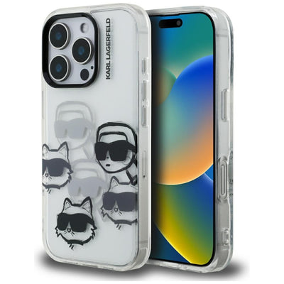 Husa de protectie Karl Lagerfeld IML compatibil cu iPhone 16 Pro Max, Transparent