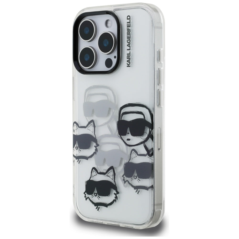 Husa de protectie Karl Lagerfeld IML compatibil cu iPhone 16 Pro Max, Transparent