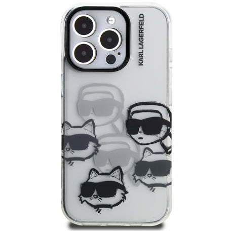 Husa de protectie Karl Lagerfeld IML compatibil cu iPhone 16 Pro Max, Transparent