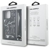 Husa de protectie Karl Lagerfeld Saffiano MagSafe Crossbody (KLHCP16LPGGRMPCK) compatibil cu iPhone 16 Pro, Negru