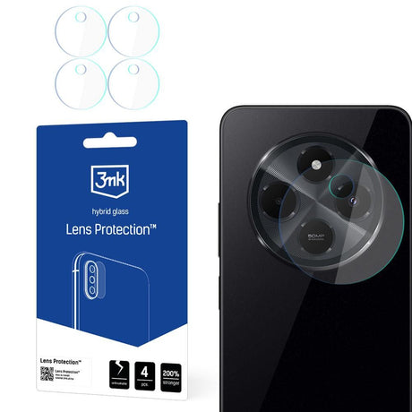 Folie de protectie 3mk Lens Protection (set de 4) compatibil cu Xiaomi Redmi 14C / Poco C75, Transparent