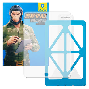 Husa de protectie tableta Blueo HD Tempered Glass with Applicator Pro compatibil cu iPad 10.2" (2021 / 2020 / 2019), Transparent