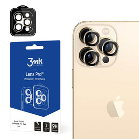 Folie de protectie 3mk Lens Protection Pro compatibil cu iPhone 14 Pro / iPhone 14 Pro Max, Auriu