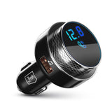 Gadget 3mk Car FM Transmitter Hyper, with Phone Charging Function, MP3 Player, LED, 2x USB, Card Slot, 30W, QC, 2A, Negru /Silver