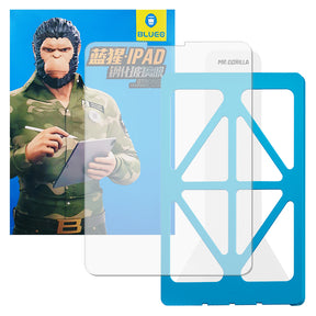 Husa de protectie tableta Blueo HD Tempered Glass with Applicator Pro compatibil cu iPad Pro 12.9 (2020 / 2021 / 2022), Transparent