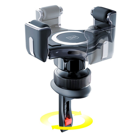 Suport 3mk Memo Hug, for Air Vent, One-Handed Operation, Vertical/Horizontal Rotation, 4.5 - , Negru