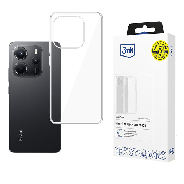 Husa de protectie 3mk Clear compatibil cu Xiaomi Redmi Note 14 4G (Standard), Transparent