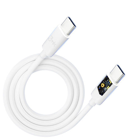 Cablu 3mk Hyper, USB-C to USB-C, 100W, 5A, 2m, Alb