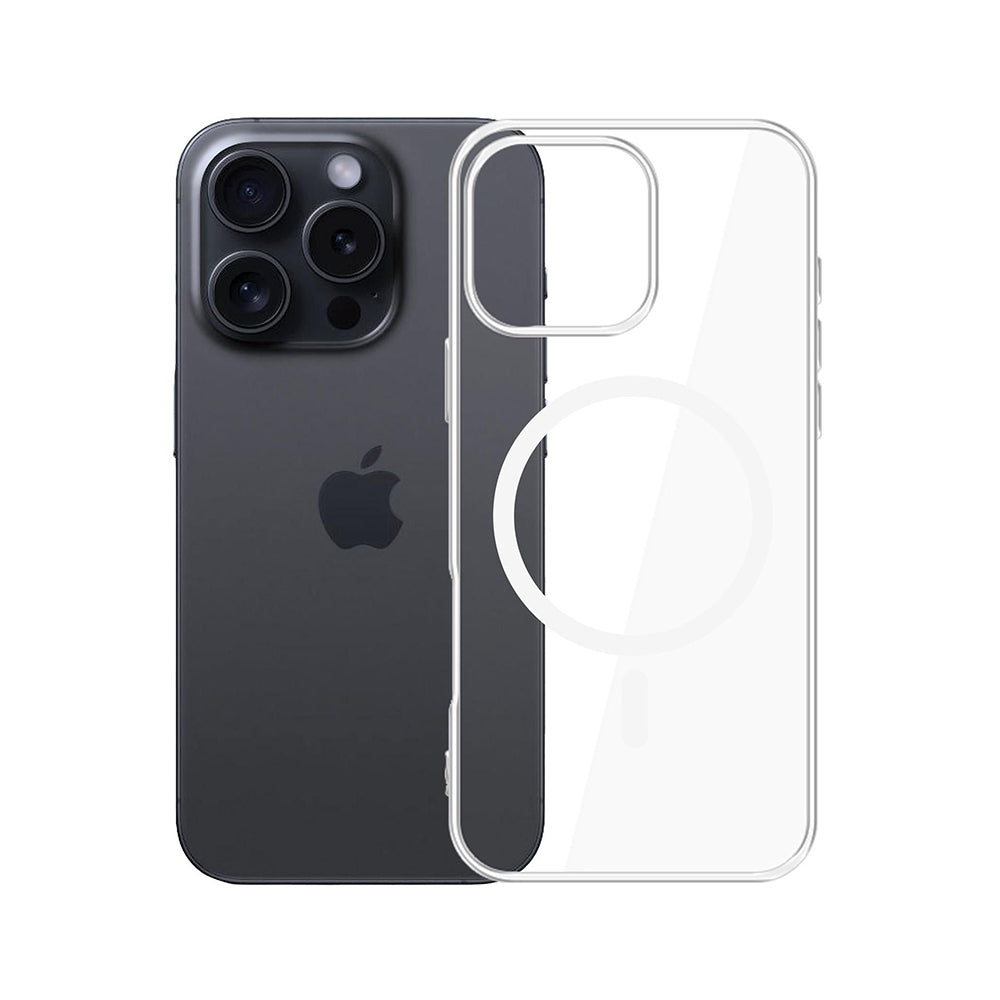 Husa de protectie 3mk Clear MagCase compatibil cu iPhone 16 Pro, Transparent