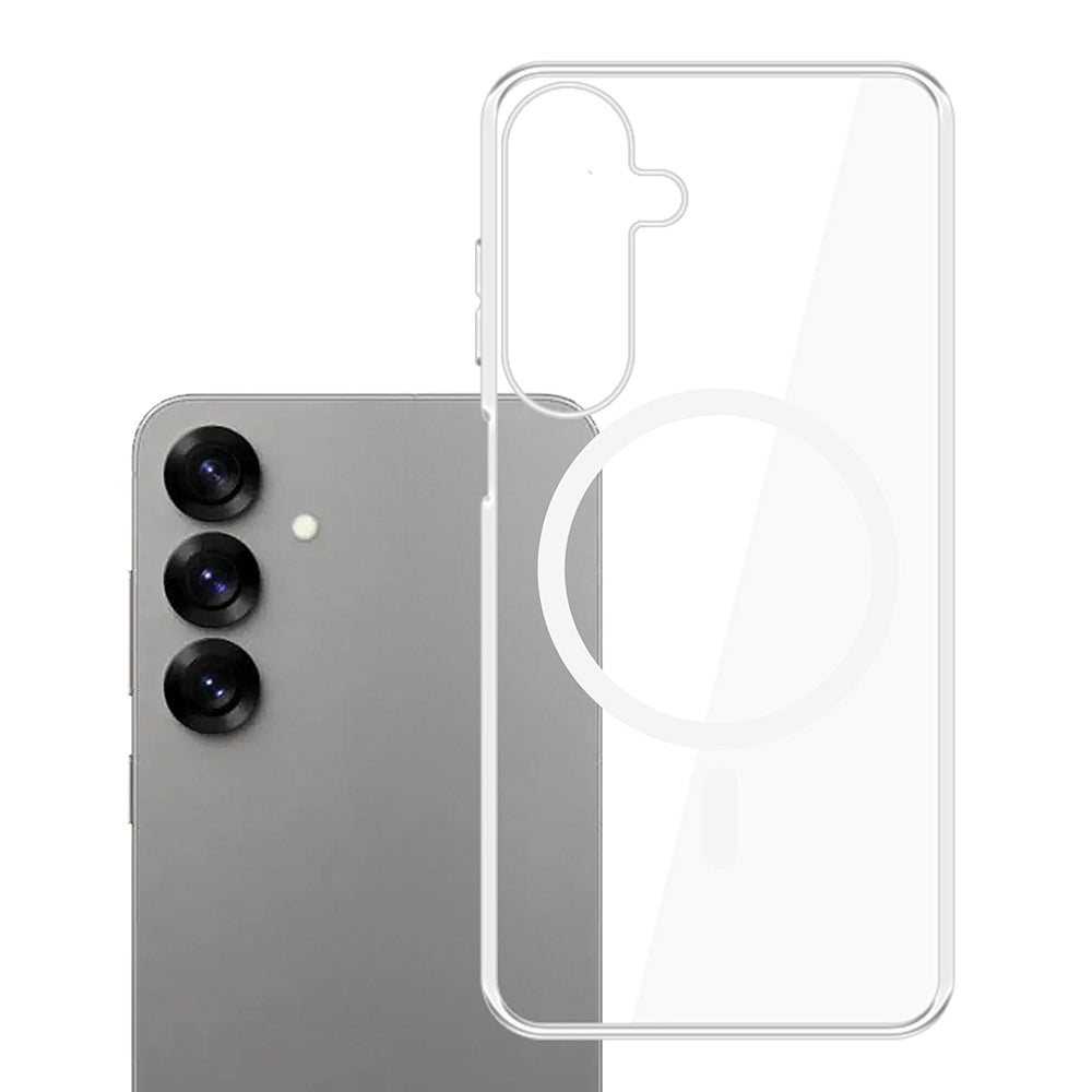 Husa de protectie 3mk Clear MagCase compatibil cu Samsung Galaxy S25, Transparent