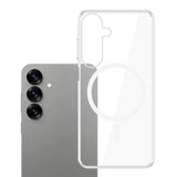 Husa de protectie 3mk Clear MagCase compatibil cu Samsung Galaxy S25, Transparent