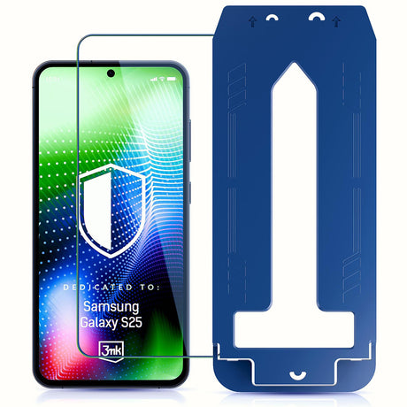 Folie de protectie 3mk Hardy Ultra Glass compatibil cu Samsung Galaxy S25, Negru