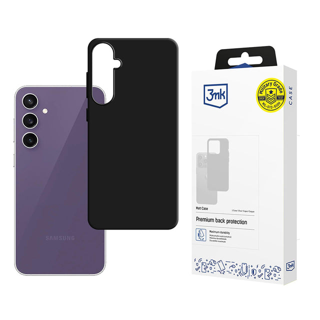 Husa de protectie 3mk Matt compatibil cu Samsung Galaxy S24 FE, Negru