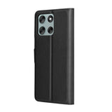 Husa de protectie Techsuit Leather Folio compatibil cu Motorola Moto G56, Negru