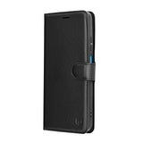 Husa de protectie Techsuit Leather Folio compatibil cu Motorola Moto G56, Negru
