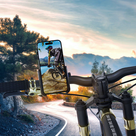 Suport 3mk Steel Bike, Aluminium, Stainless Steel, Full Safety of Phone Mounting, 60-90mm, Negru