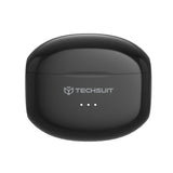 Casti Wireless, In-ear, 300mAh, USB-C, Tehnologie ANC, Control Tactil - Techsuit Audira Pro (CW1) - Black