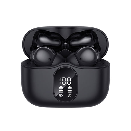Casti Wireless Techsuit WaveBeat 100 (CW3), Bluetooth 5.4, ANC, Negru