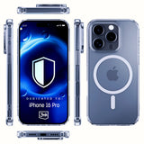 Husa de protectie 3mk MagCase compatibil cu iPhone 16 Pro, Transparent