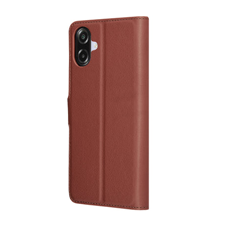 Husa de protectie Techsuit Leather Folio compatibil cu Samsung Galaxy A07 4G, Maro