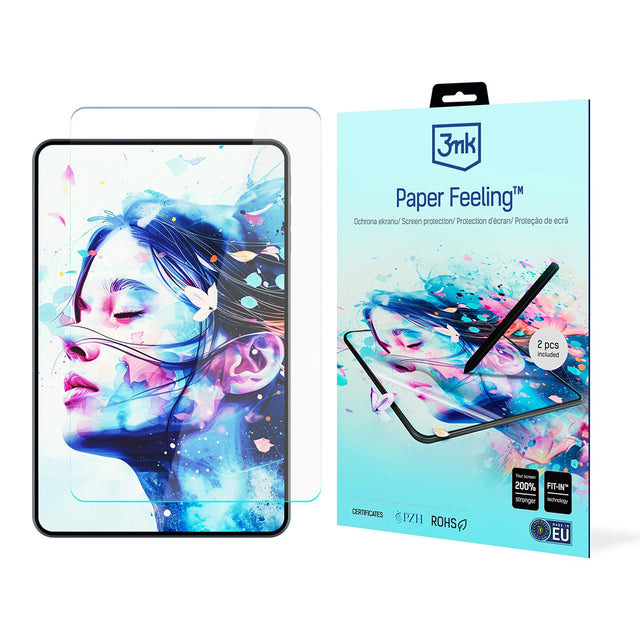 Husa de protectie tableta 3mk Paper Feeling (set de 2) compatibil cu iPad 10 (2022) 10.9 / 11 (2025), Transparent