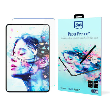 Husa de protectie tableta 3mk Paper Feeling (set de 2) compatibil cu iPad Air 11 (2024) / Air 11 (2025) / Air 11 (2026), Transparent