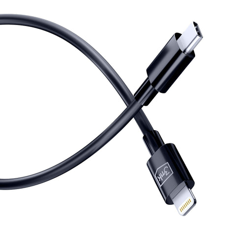 Cablu 3mk Hyper, USB-C to Lightning, 20W, 5A, 1.2m, Negru