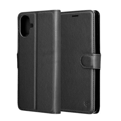 Husa de protectie Techsuit Leather Folio compatibil cu Samsung Galaxy A07 4G, Negru
