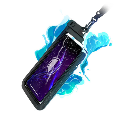 3mk Waterproof Case Hydro, PVC + ABS, Universal, IPX8, Up to 7", Negru