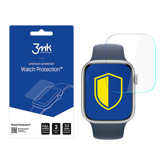Folie de protectie smartwatch 3mk Watch Protection ARC (set de 3) compatibil cu Apple Watch 11 46mm, Transparent