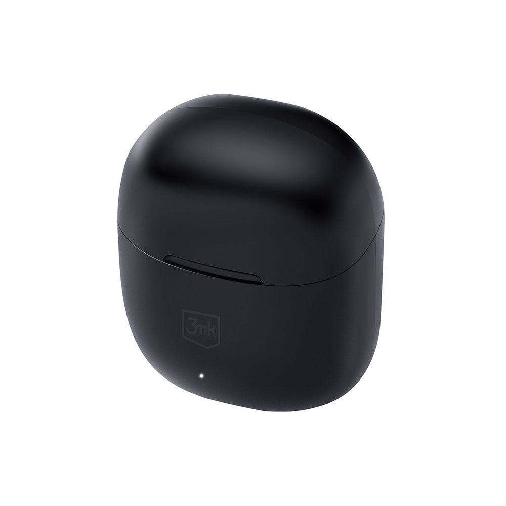 Casti 3mk Wireless FlowBuds, Bluetooth V5.3, Hi-Fi Sound Quality, Passive Noise Cancellation, Touch Control, Negru